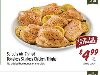 Sprouts Farmers Market Sprouts air-chilled boneless skinless chicken thighs offer