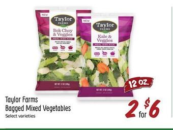 Sprouts Farmers Market Taylor farms bagged mixed vegetables offer