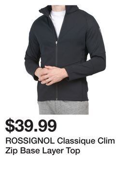 Marshalls Rossignol classique clim zip base layer top offer
