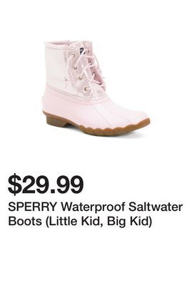 Marshalls Sperry waterproof saltwater boots (little kid, big kid) offer