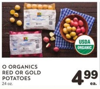Albertsons O ORGANICS RED OR GOLD POTATOES offer