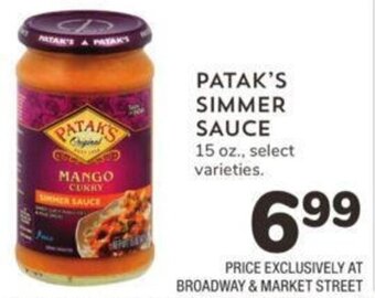 Albertsons PATAK'S SIMMER SAUCE offer