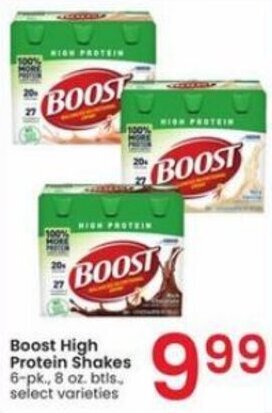 Albertsons Boost High Protein Shakes offer