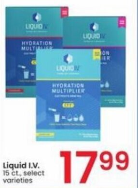 Albertsons Liquid I.V. 15 ct. offer