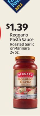 Aldi Reggano pasta sauce offer