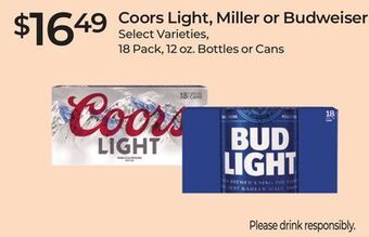 Rite Aid Coors light, miller or budweiser offer