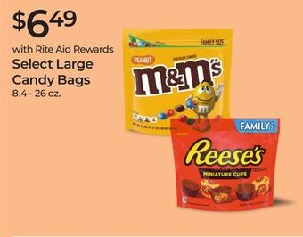 Rite Aid Select large candy bags offer