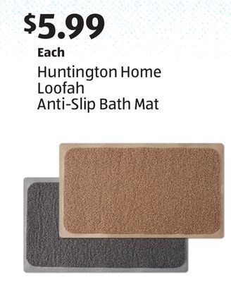 Aldi Huntington home loofah anti-slip bath mat offer