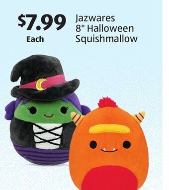 Aldi Jazwares 8 halloween squishmallow offer