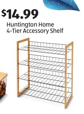 Aldi Huntington home 4-tier accessory shelf offer
