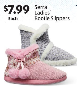 Aldi Serra ladies' bootie slippers offer