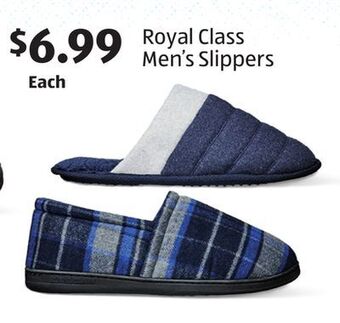 Aldi Royal class men's slippers offer