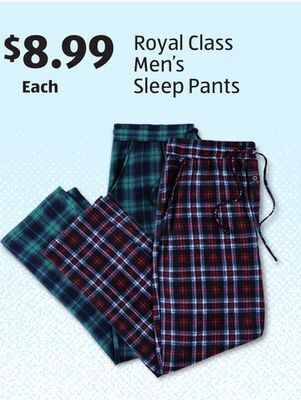 Aldi Royal class men's sleep pants offer