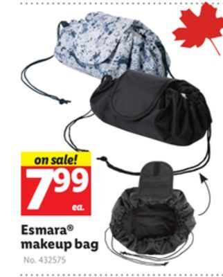 Lidl Esmara makeup bag offer