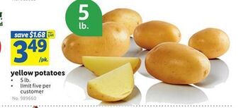 Lidl Yellow potatoes offer