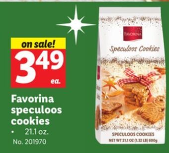Lidl Favorina speculoos cookies offer