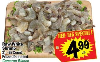 Superior Grocers Raw white shrimp offer