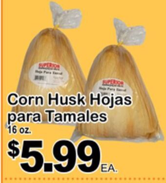 Superior Grocers Corn husk offer