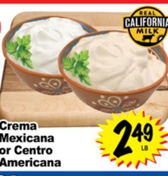 Superior Grocers Crema mexicana or centro americana offer