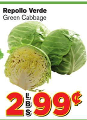 El Super Fresh Green cabbage offer
