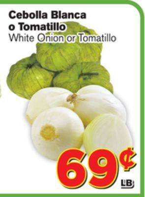 El Super Fresh White onion or tomatillo offer