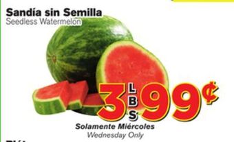 El Super Fresh Seedless watermelon offer