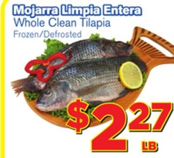El Super Fresh Whole clean tilapia offer
