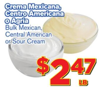 El Super Fresh Mexican, central american or sour cream offer
