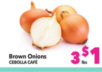 Vallarta Supermarkets Brown onions offer