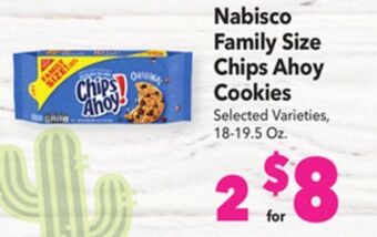 Vallarta Supermarkets Nabisco family size chips ahoy cookies offer