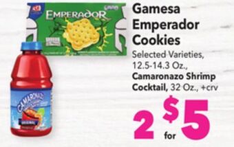 Vallarta Supermarkets Gamesa emperador cookies offer