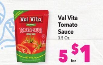 Vallarta Supermarkets Val vita tomato sauce offer