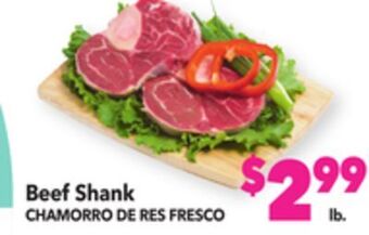 Vallarta Supermarkets Beef shank/chamorro de res fresco offer
