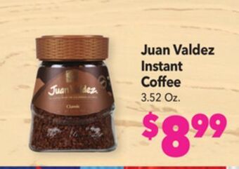 Vallarta Supermarkets Juan valdez instant coffee offer