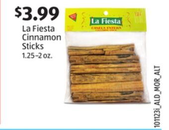Aldi La fiesta cinnamon sticks offer