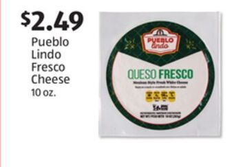 Aldi Pueblo lindo fresco cheese offer