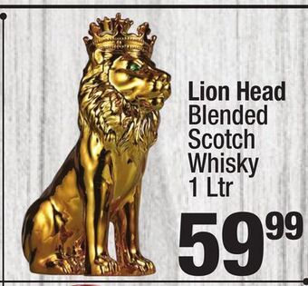 Super King Markets Lion head blended scotch whisky offer