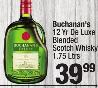 Super King Markets Buchanan's 12 yr de luxe blended scotch whisky offer