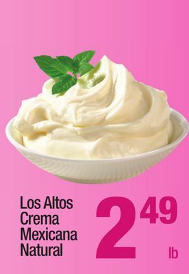 Super King Markets Los altos crema mexicana natural offer
