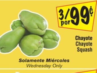 El Super Chayote squash offer