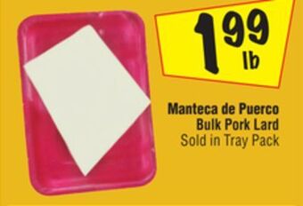 El Super Bulk pork lard offer