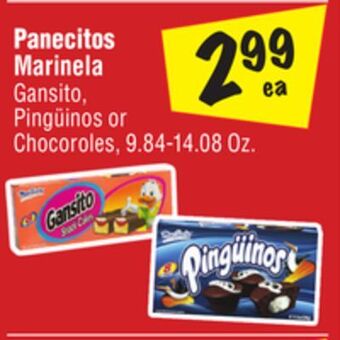 El Super Marinela gansito, pingüinos or chocoroles offer