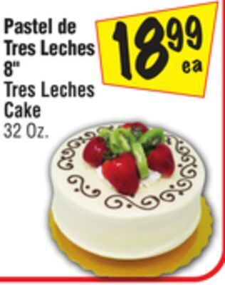 El Super 8 tres leches cake offer