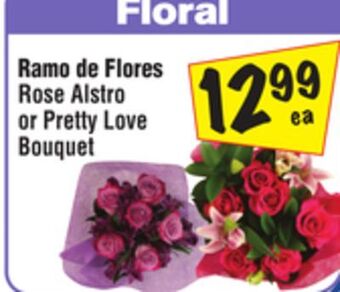 El Super Rose alstro or pretty love bouquet offer