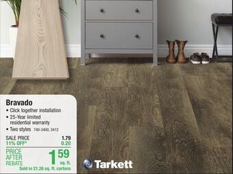 Menards Tarkett bravado pale nordic larch 8-1/32 x 47-5/8 laminate flooring (21.26 sq.ft/ctn) offer