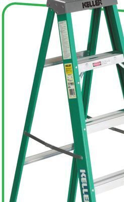 Menards Keller 6' type ii fiberglass step ladder - 225 lb. max offer