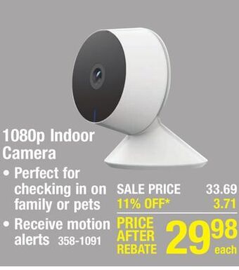 Menards Feit electric 1080p hd wi-fi wireless security camera offer