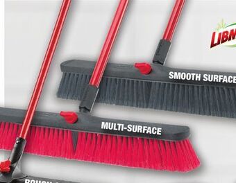 Menards Libman 24 smooth surface push broom offer