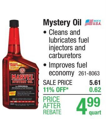 Menards Marvel mystery oil - 32 oz offer