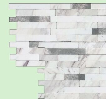 Menards Aspect collage 6 x 11.75 marble shine peel & stick vinyl backsplash tiles - 2 pack offer